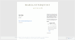 Desktop Screenshot of mariasundqvist.wordpress.com