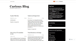 Desktop Screenshot of curiouxblog.wordpress.com