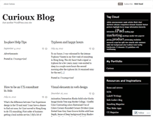Tablet Screenshot of curiouxblog.wordpress.com