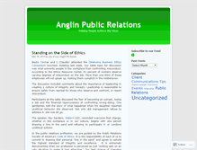 Tablet Screenshot of anglinpr.wordpress.com