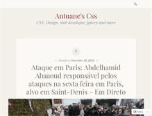 Tablet Screenshot of antuane.wordpress.com