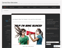 Tablet Screenshot of dentedbluemercedes.wordpress.com