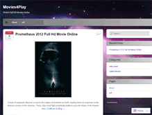 Tablet Screenshot of movies4play.wordpress.com