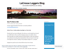Tablet Screenshot of lacrosseloggers.wordpress.com