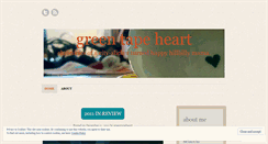 Desktop Screenshot of greentapeheart.wordpress.com