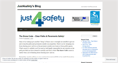 Desktop Screenshot of just4safety.wordpress.com