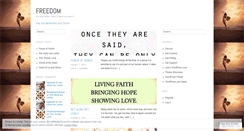 Desktop Screenshot of freedombychoiceblog.wordpress.com