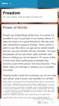 Mobile Screenshot of freedombychoiceblog.wordpress.com