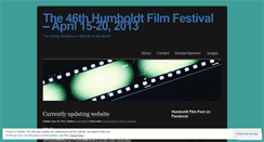 Desktop Screenshot of humboldtfilmfest.wordpress.com
