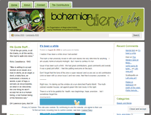 Tablet Screenshot of bohemianalien.wordpress.com