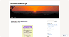 Desktop Screenshot of celebratestevenage.wordpress.com