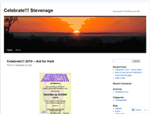 Tablet Screenshot of celebratestevenage.wordpress.com