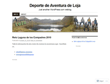 Tablet Screenshot of deporteaventura.wordpress.com