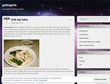Tablet Screenshot of gettinginfo.wordpress.com