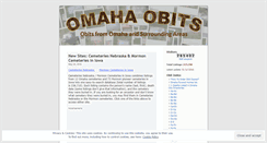 Desktop Screenshot of omahaobits.wordpress.com