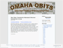 Tablet Screenshot of omahaobits.wordpress.com