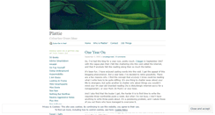 Desktop Screenshot of plattie.wordpress.com