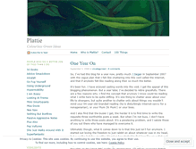 Tablet Screenshot of plattie.wordpress.com