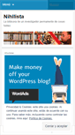 Mobile Screenshot of nihilista.wordpress.com