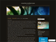 Tablet Screenshot of connectionworship.wordpress.com