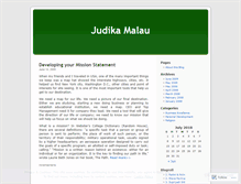 Tablet Screenshot of judikamalau.wordpress.com