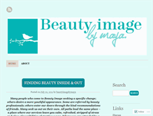 Tablet Screenshot of beautyimagebymaya.wordpress.com