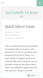 Mobile Screenshot of anaadejesus.wordpress.com