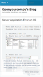 Mobile Screenshot of openyourcompu.wordpress.com