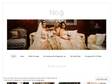 Tablet Screenshot of no9bridalcouture.wordpress.com