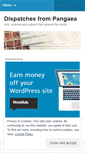 Mobile Screenshot of dispatchesfrompangaea.wordpress.com