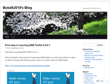 Tablet Screenshot of biztalk2010.wordpress.com