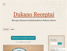 Tablet Screenshot of dukanoreceptai.wordpress.com