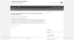Desktop Screenshot of kopfschmerzenhausmittel.wordpress.com