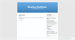 Desktop Screenshot of blueguyredstate.wordpress.com