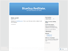 Tablet Screenshot of blueguyredstate.wordpress.com