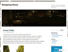 Tablet Screenshot of designinghenry.wordpress.com