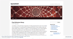 Desktop Screenshot of laurenheil.wordpress.com