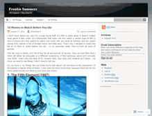 Tablet Screenshot of frankiesummers.wordpress.com