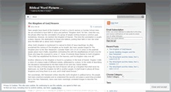 Desktop Screenshot of biblicalwordpictures.wordpress.com