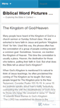 Mobile Screenshot of biblicalwordpictures.wordpress.com