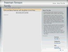 Tablet Screenshot of freemanfamily.wordpress.com