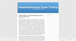 Desktop Screenshot of keepitsimplestupids.wordpress.com
