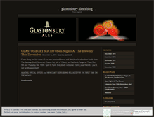 Tablet Screenshot of glastonburyales.wordpress.com