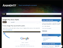 Tablet Screenshot of anandhtf.wordpress.com