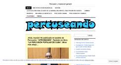 Desktop Screenshot of percuseando.wordpress.com