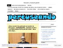 Tablet Screenshot of percuseando.wordpress.com