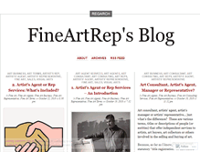 Tablet Screenshot of fineartrep.wordpress.com