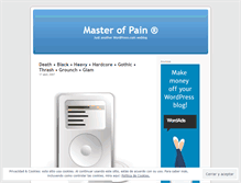 Tablet Screenshot of masterofpain.wordpress.com