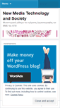 Mobile Screenshot of newmediatechnologyandsociety.wordpress.com