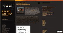 Desktop Screenshot of bearlywritten.wordpress.com